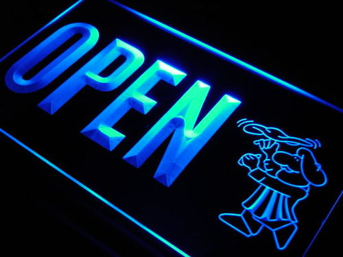OPEN Pizza Shop Cafe Bar Shop Neon Light Sign